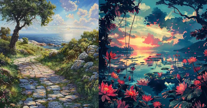 Prompt Midjourney tạo ảnh thiên nhiên