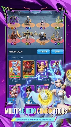 Tạo các kết hợp anh hùng đỉnh cao