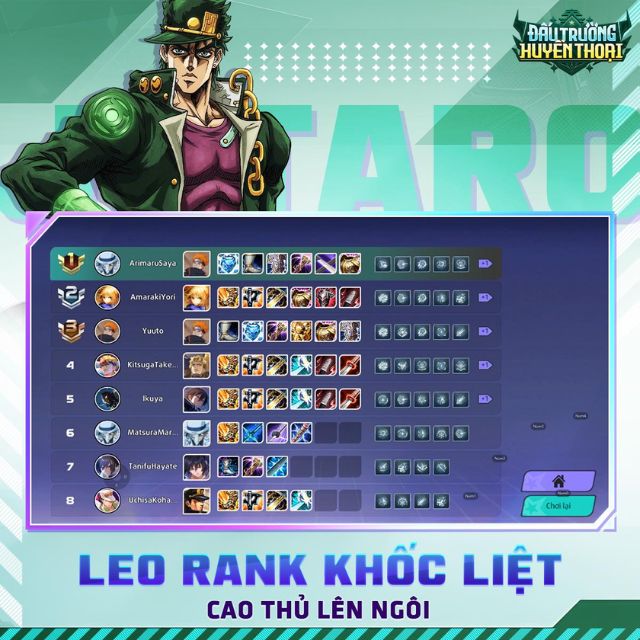 Leo rank khốc liệt, cao thủ lên ngôi