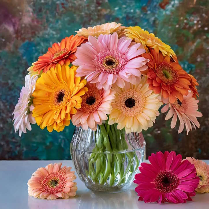 Bình hoa đồng tiền