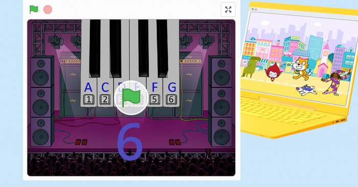 Cách làm game đàn piano trên Scratch