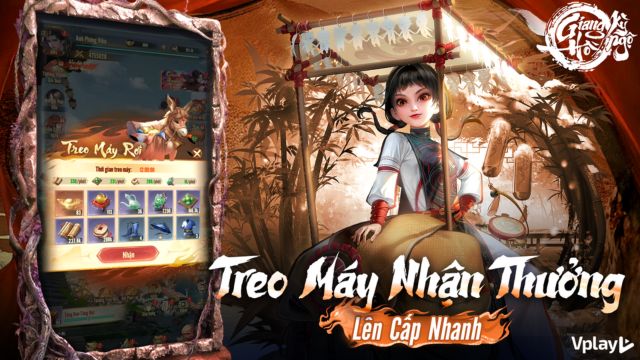 Treo máy nhận thưởng, lên cấp nhanh