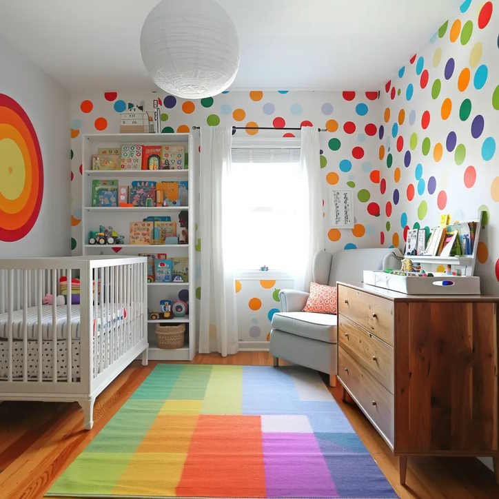 Phòng trẻ em rực rỡ