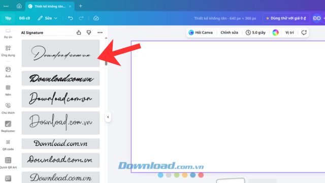 Lựa chọn kiểu chữ ký phù hợp