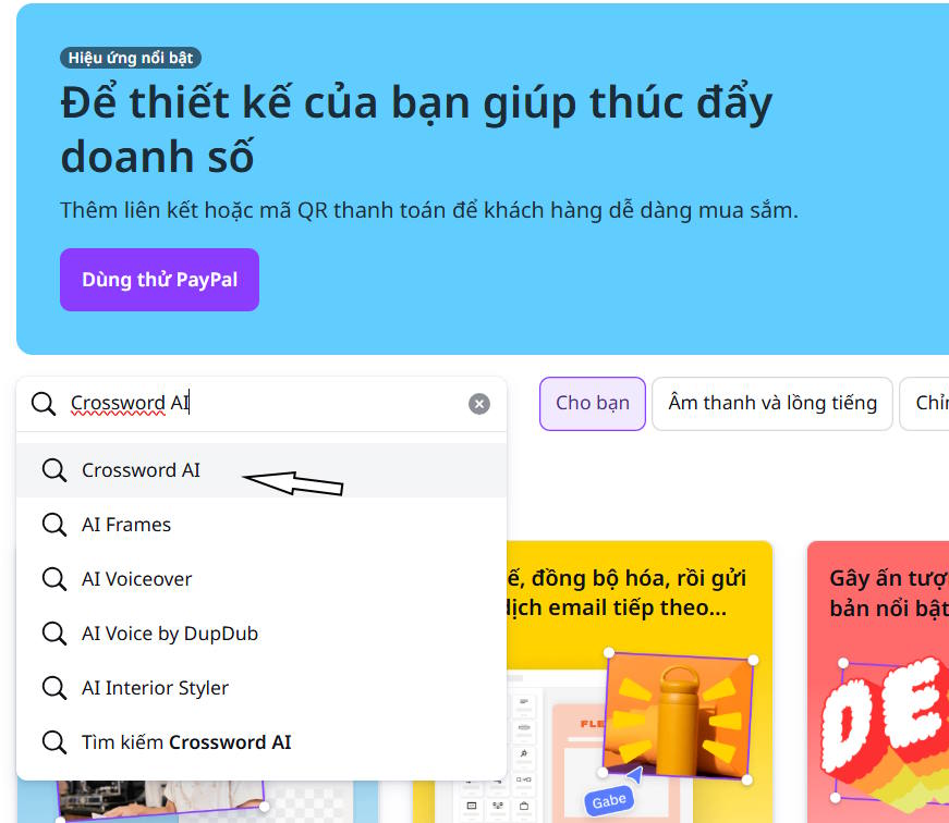 Tạo game ô chữ bằng Canva