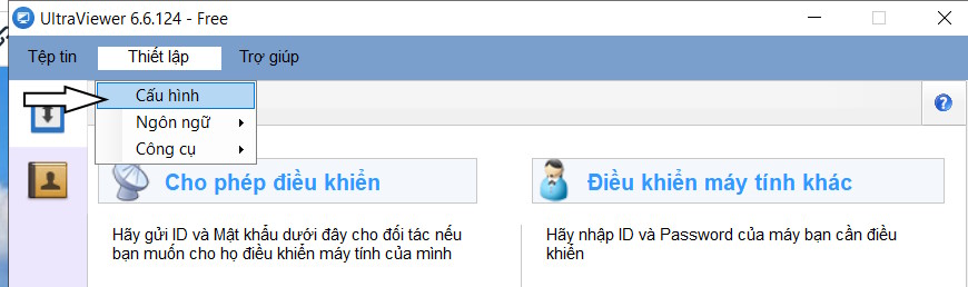 Cách vào cấu hình Blacklist & Whitelist trong UltraViewer