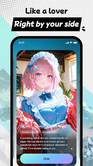 MiraiMind cho bạn tạo và tương tác với các nhân vật ảo theo phong cách otaku (anime/manga)