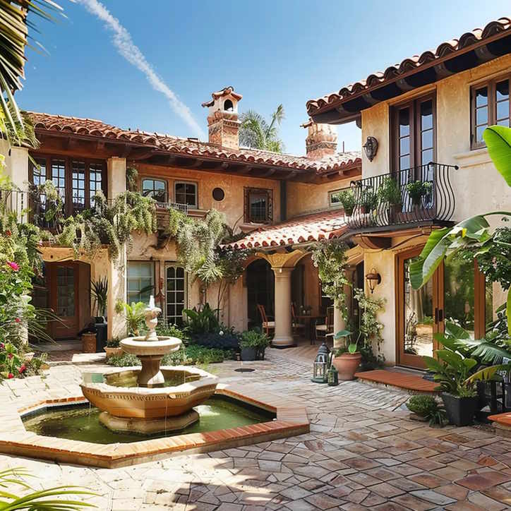 Ngôi nhà theo kiểu ốc đảo Địa Trung Hải