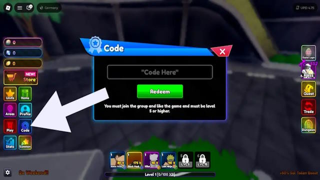 Cách đổi code Re:Rangers X 