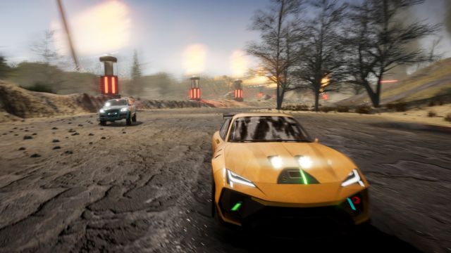 DIVEBOMB: Weaponized Racing là game đua xe chiến đấu kết hợp sinh tồn cực khó