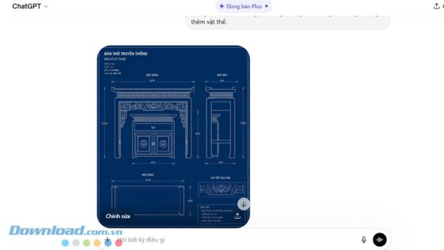 Hệ thống sẽ tự động chuyển đổi hình ảnh thành bản vẽ thiết kế