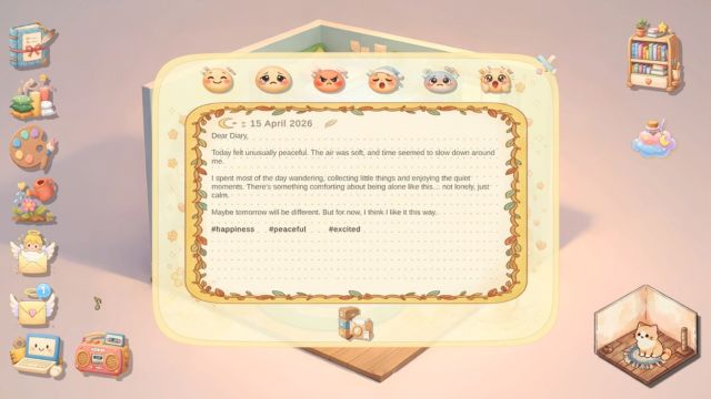 Ghi chép những cảm xúc, suy nghĩ riêng tư trong cuốn nhật ký Cozy Liora