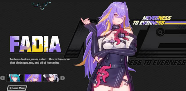 Nhân vật Fadia trong Neverness to Everness