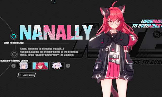 Nhân vật Nanally trong Neverness to Everness