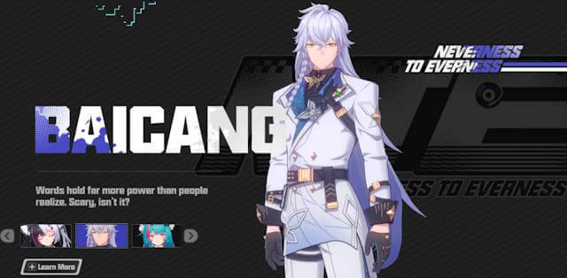Nhân vật Baicang trong Neverness to Everness