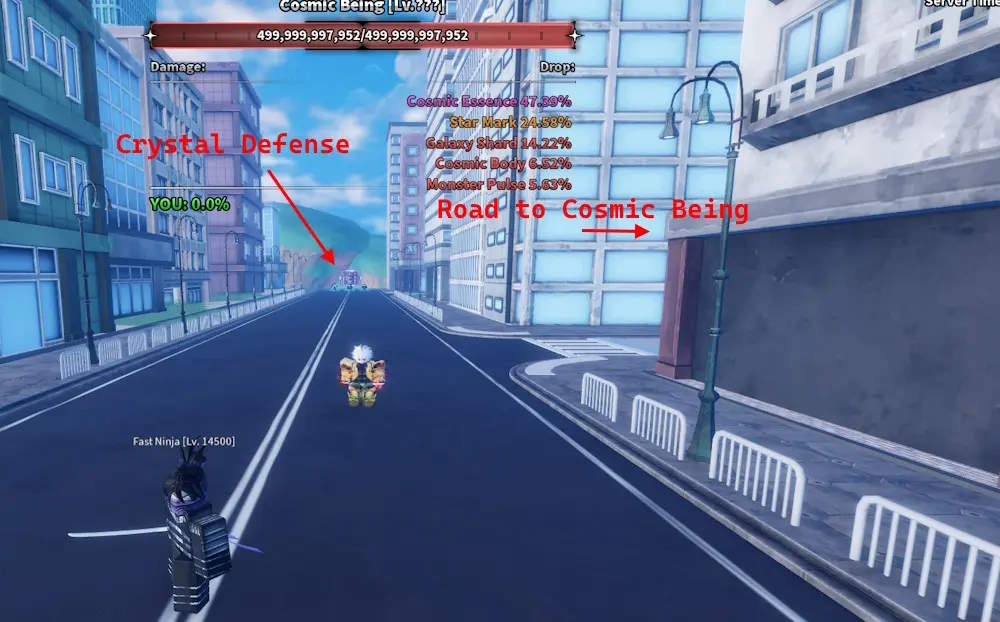 Cổng vào Crystal Defense Sailor Piece