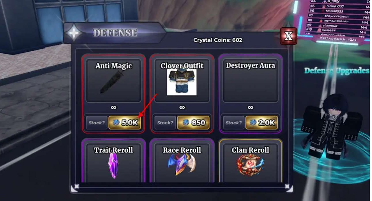 Crystal Coin trong Sailor Piece