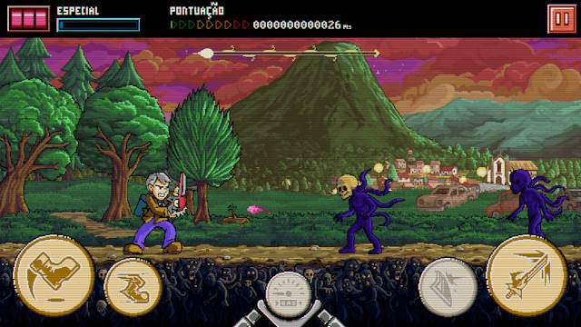 Để đánh bại kẻ thù, bạn nhảy và lướt để né tránh nguy hiểm