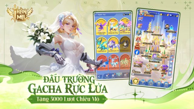 Đấu trường gacha rực lửa - Tặng 5000 lượt chiêu mộ