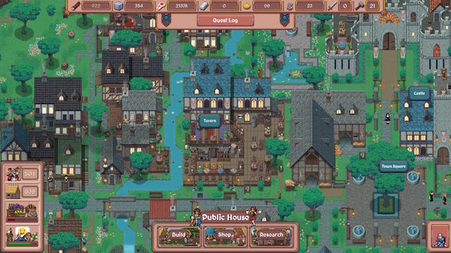 Hearth and Hamlet là game xây dựng thành phố đồ họa Pixel