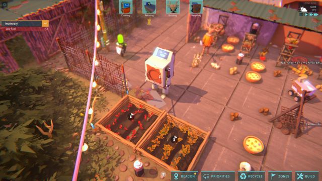 Hello World là game mô phỏng xây dựng thế giới hậu tận thế cùng con người và robot
