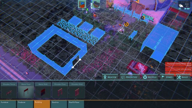 Tham gia các hoạt động xây dựng, trồng trọt, phát triển công nghệ... trong Hello World game