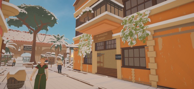  Bạn được tự tay xây dựng, phát triển và vận hành khu chợ trong game Old Market Simulator
