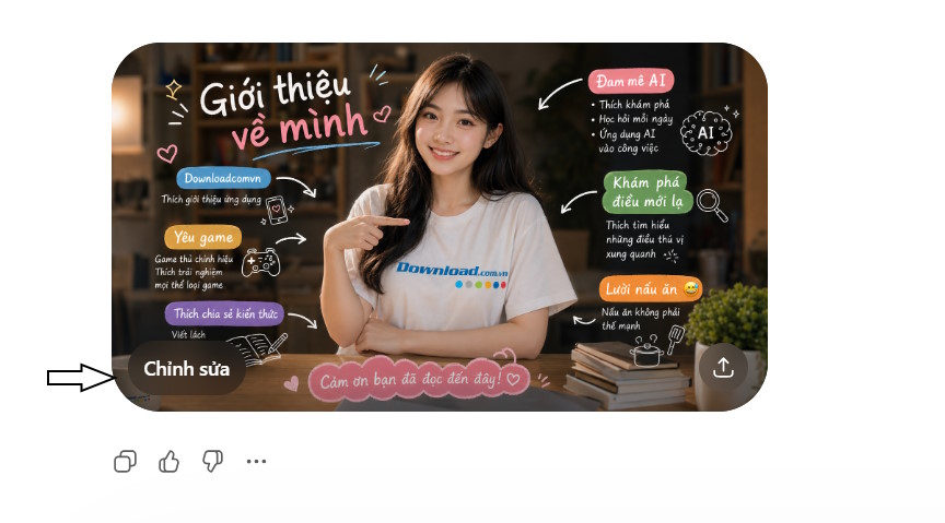 Chỉnh sửa ảnh tạo bằng ChatGPT