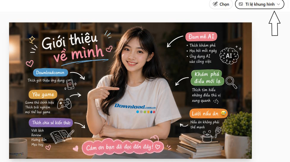 Thay đổi tỷ lệ khung hình ảnh