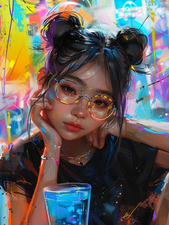 Prompt thiết kế nhân vật cô gái
