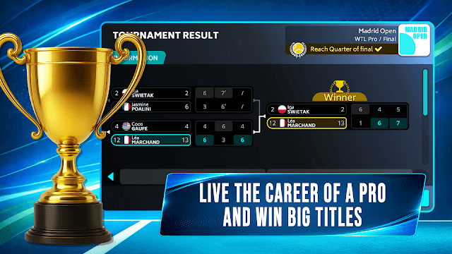 Trở thành tay vợt xuất sắc và giành nhiều giải thưởng lớn trong game Tennis Manager 26