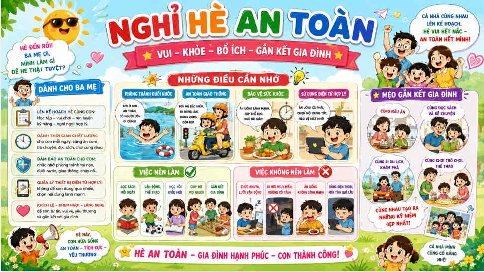 Tranh tuyên truyền dành cho cả gia đình