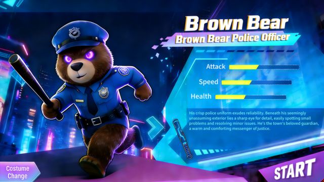 Mỗi nhân vật trong Code Velocity game có tốc độ, khả năng tấn công và sức mạnh khác nhau