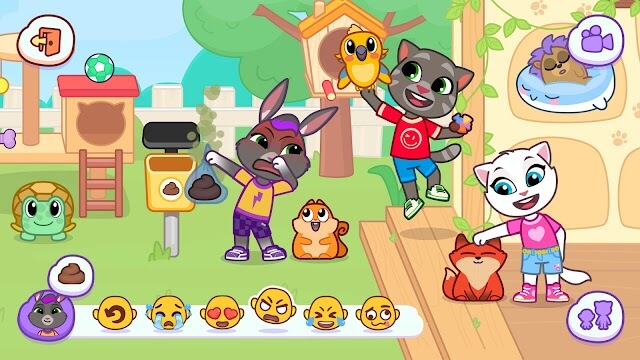 Bé được tự do làm điều mình thích trong thế giới sandbox của Talking Tom & Friends: World