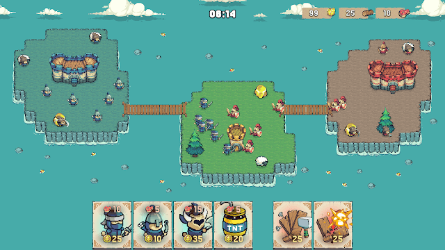 Người chơi bước vào những trận chiến chiếm đảo đầy căng thẳng trong game Tiny Islands