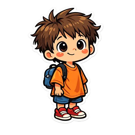 Sticker cậu bé