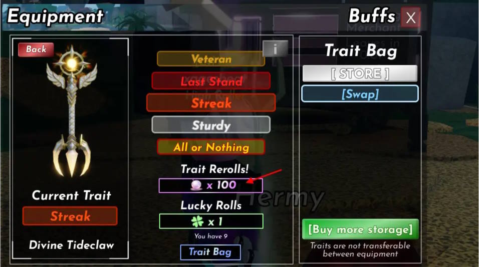 Hướng dẫn có Roblox Shells Traits