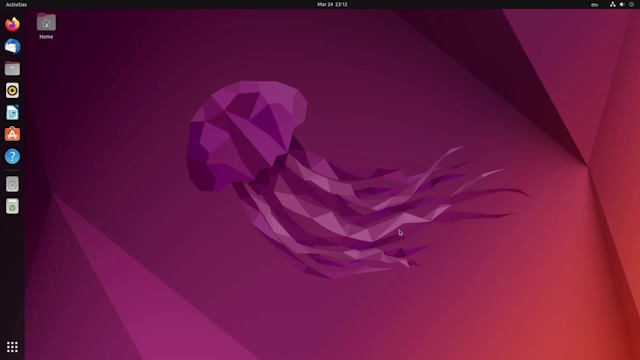Màn hình giao diện của Ubuntu