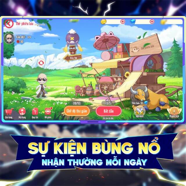Quà tặng ngập tràn cho mọi người khi mới bước vào, giúp dễ xây đội hình đủ xài
