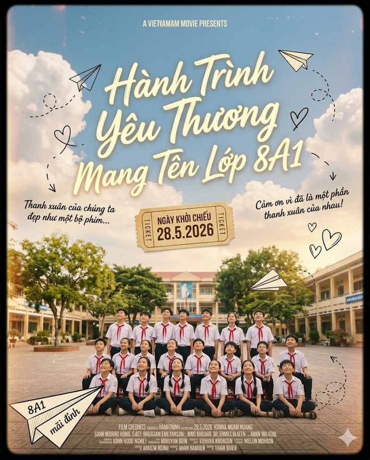Gemini tạo ảnh kỷ yếu Thanh xuân vườn trường