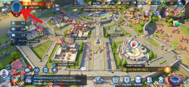 Chạm vào biểu tượng ảnh Avatar