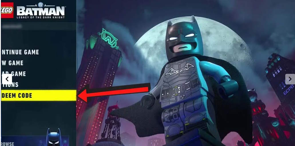 Đổi code Lego Batman Legacy of the Dark Knight
