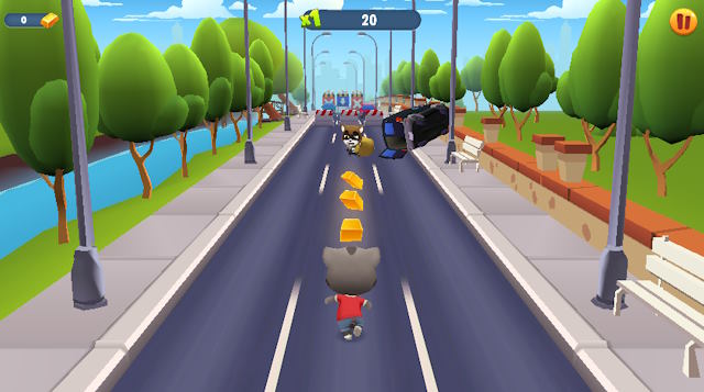 Hiện game thủ có thể chơi Talking Tom Gold Run miễn phí trên Poki