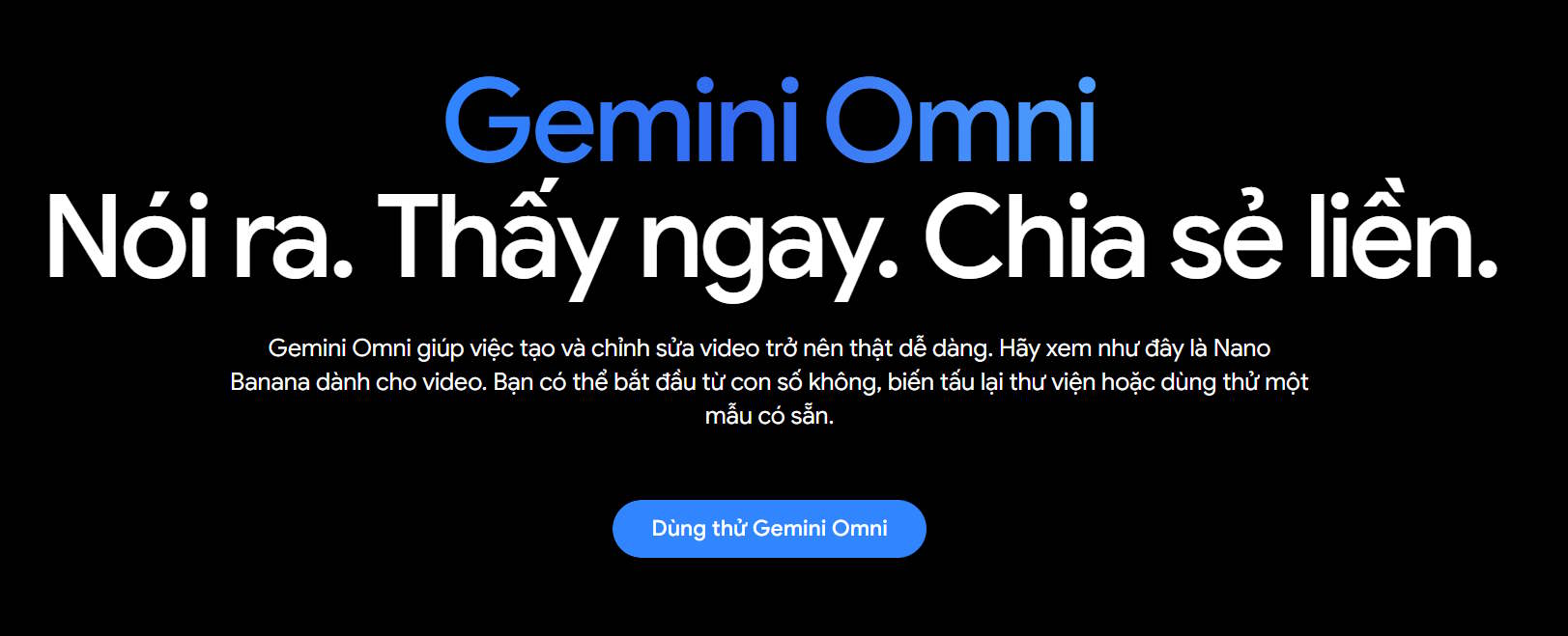 Trang Gemini Omni
