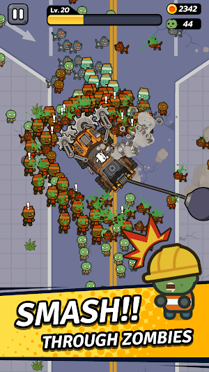 Lái xe và tiêu diệt zombie trong game Crash Cat Zombie Survivor 