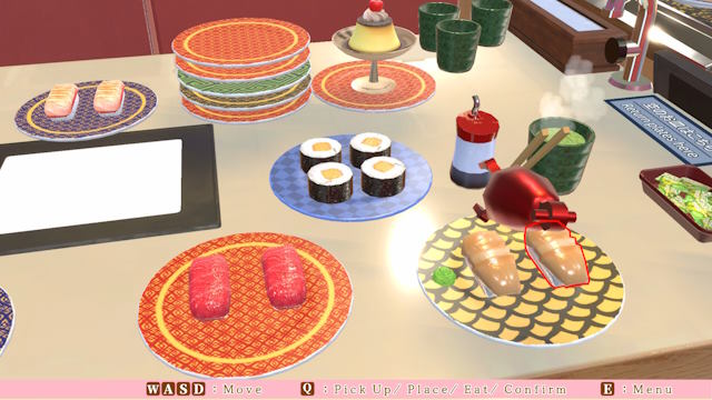 Just Eat Sushi! là game mô phỏng nhà hàng sushi băng chuyền