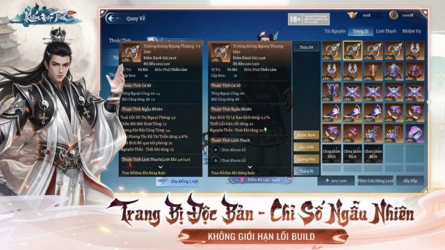 Trang bị độc bản - Chỉ số ngẫu nhiên