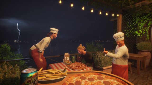 Chơi game Pizza House Simulator một mình hoặc hợp tác với bạn bè