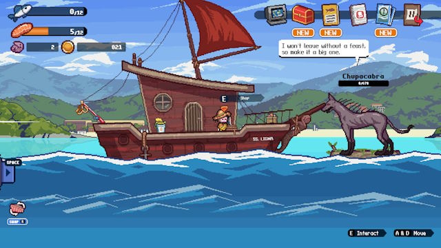 Scale the Depths là game câu cá kết hợp chế biến thủy sản thư giãn