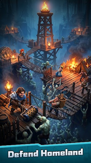 Phòng thủ, bảo vệ vùng đất của bạn trong game Kingdom Fall Zombie Defense 